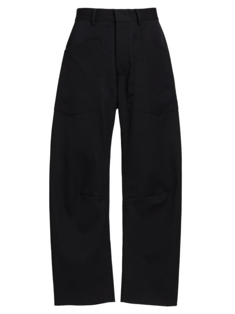 NILI LOTAN Women's Shon Wool Barrel-Leg Pants - Black