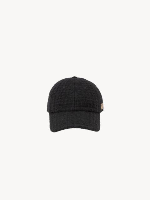 SAINT LAURENT CASSANDRE CAP IN TWEED