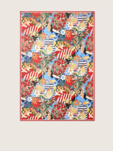 Golden Goose Cotton scarf with multicolor print