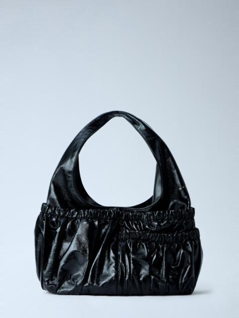 Marni Gathered Leather Shoulder Bag