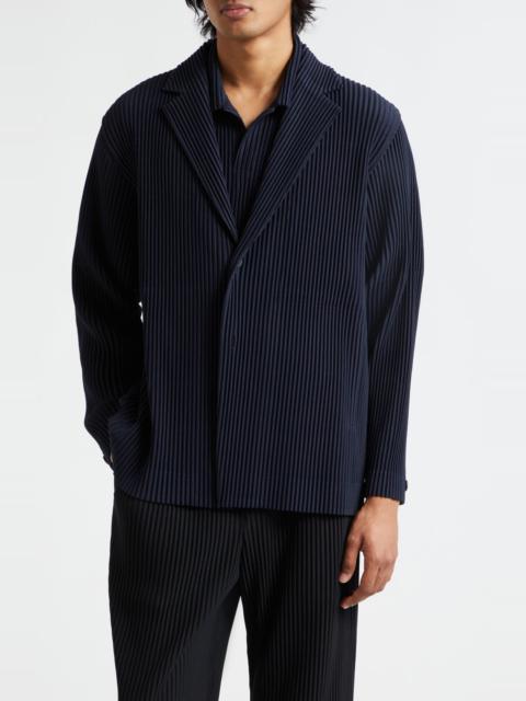 ISSEY MIYAKE Homme Plissé Issey Miyake Pleated Blazer in Navy at Nordstrom