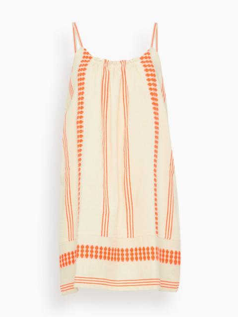 lemlem Zina Swing Dress in Tigist Flame