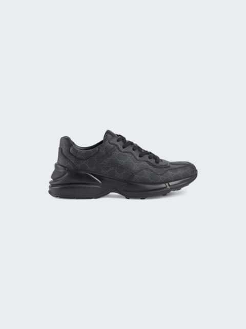 GUCCI Rhyton Sneakers Black Canvas