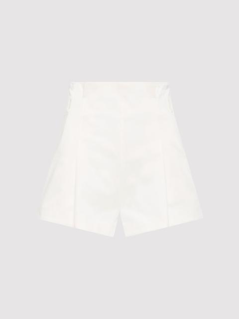 ST. AGNI Cotton Paperbag Waist Shorts - Off White