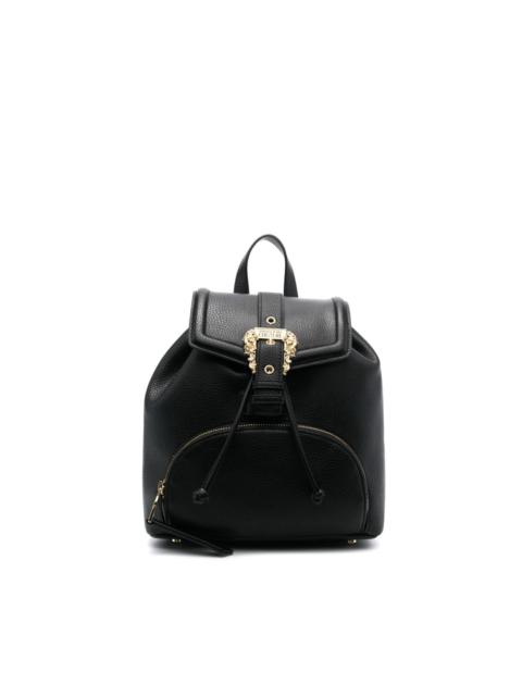 VERSACE JEANS COUTURE Baroque-buckle faux-leather backpack