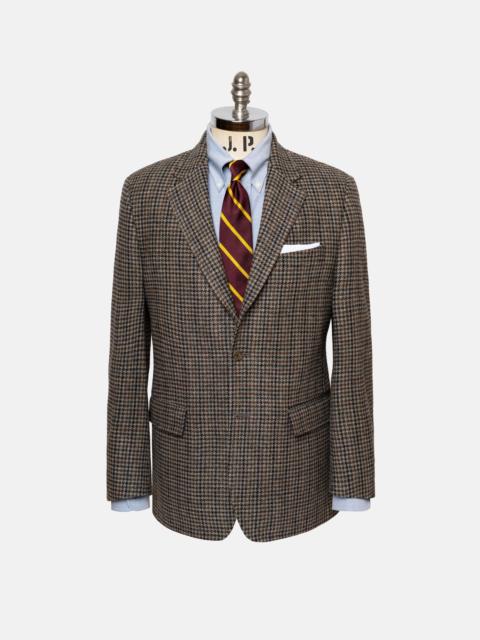 J. PRESS MADE-IN-CANADA GREY, BLUE & BROWN DISTRICT CHECK SPORT COAT