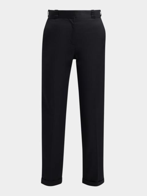 TOM FORD Cotton Viscose Slim-Leg Ankle Trousers