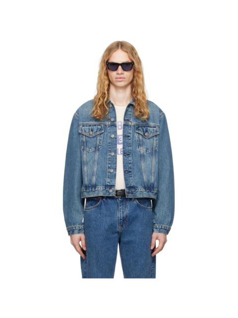 RE/DONE Blue 'The Mel Trucker' Denim Jacket
