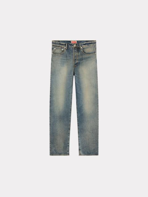 KENZO Straight-fit Asagao Japanese denim jeans