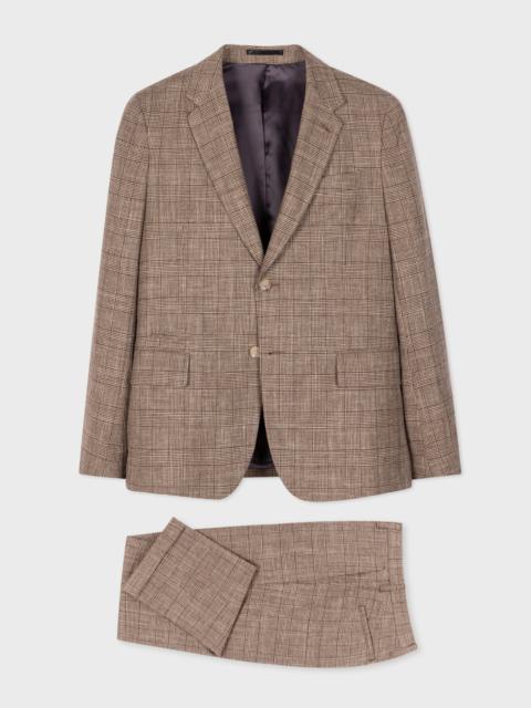 Paul Smith Houndstooth Check Wool-Linen Suit