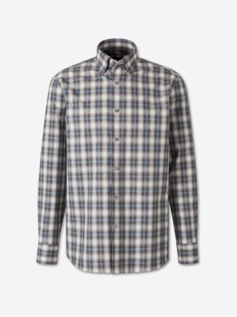Brioni COTTON PLAID SHIRT