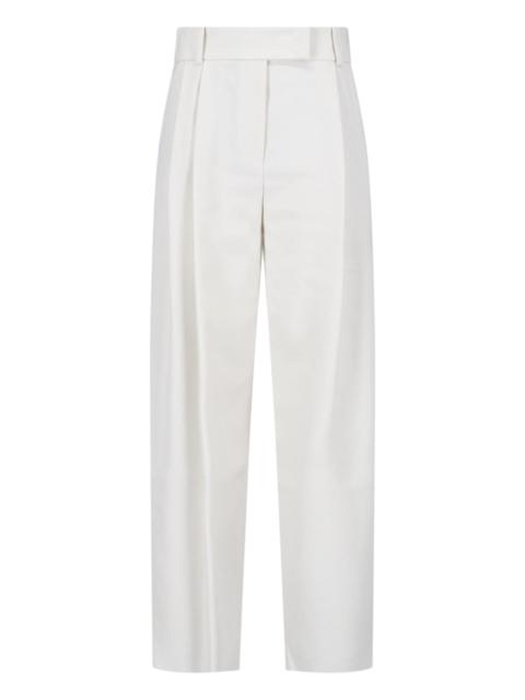 GIORGIO ARMANI TAILORED SILK TROUSERS