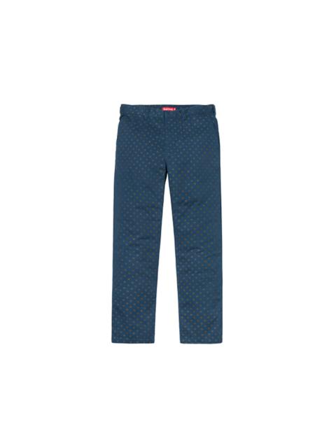 Supreme Work Pant (FW18) Light Navy Polka Dot