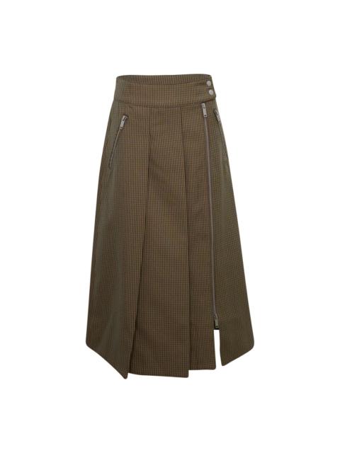 3.1 Phillip Lim Pleated Tweed Midi Skirt
