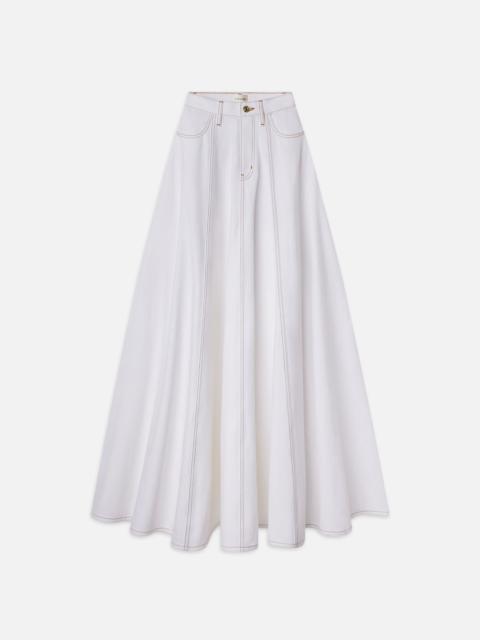 FRAME The Denim Ball Skirt in White