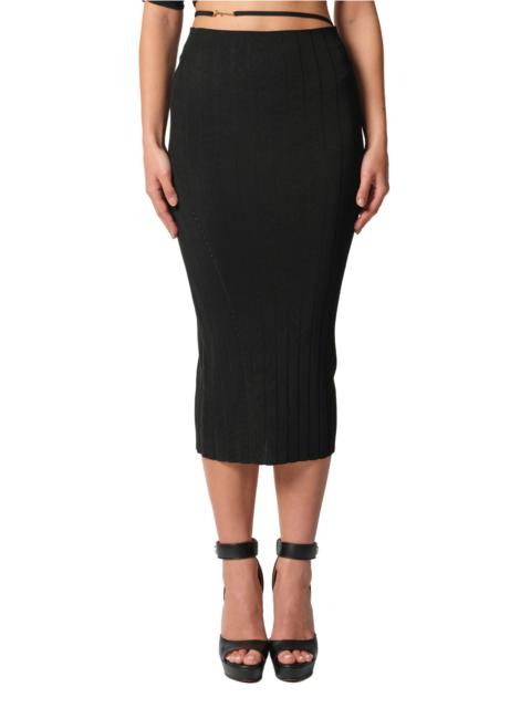 JACQUEMUS La Jupe Pralu in Black