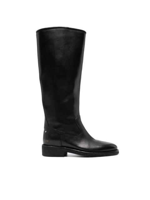 35mm leather riding boots