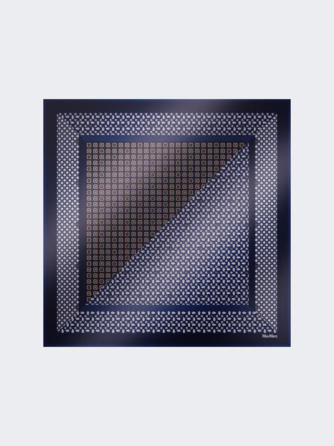 Max Mara MXACARRE90W1 Printed silk oversized scarf