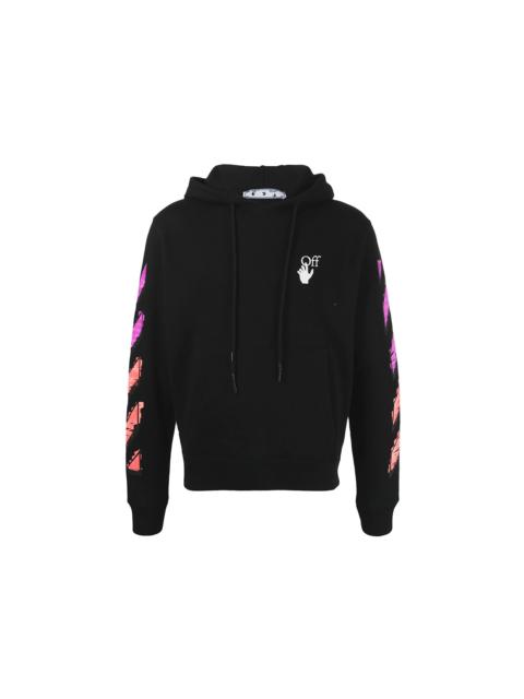 Off-White OFF-WHITE Marker Hoodie Black/Fuchsia