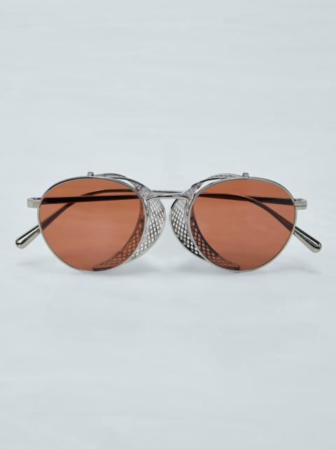 Brunello Cucinelli Cesarino metal sunglasses with side shield