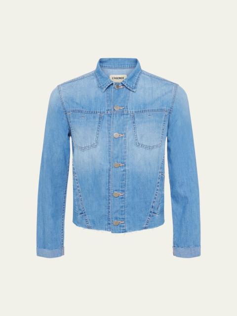 Janelle Slim Raw Denim Jacket