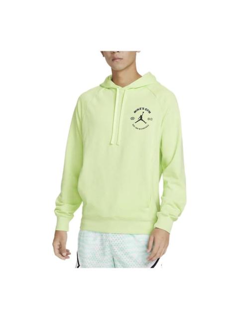 Jordan Air Jordan Solid Color Drawstring Hoodie Men's Light Lime DV1291-383