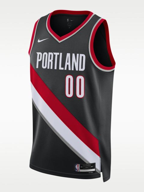 Nike 포틀랜드 트레일 블레이저 아이콘 에디션 2022/23 나이키 남자의 드리프 NBA 스윙맨 저지