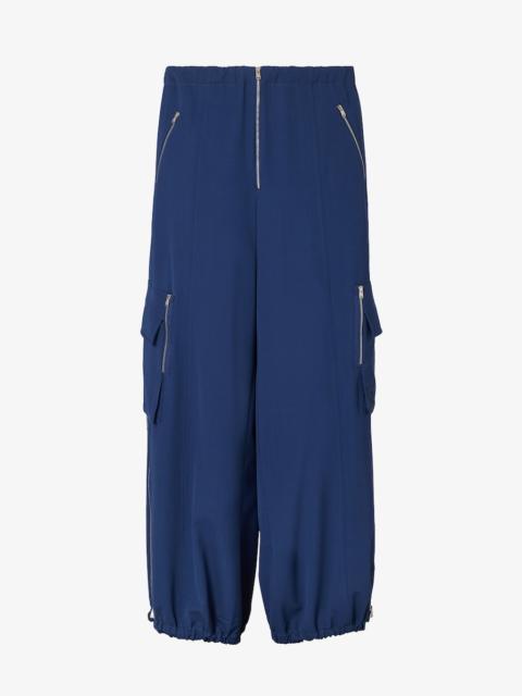 FENDI Pants Blue wool gabardine pants