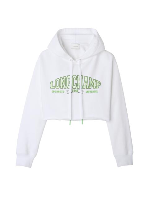 Longchamp Hoodie White - Jersey