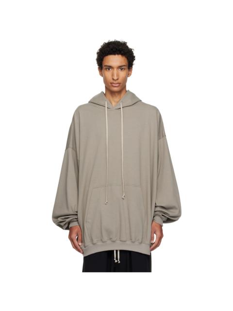 Rick Owens Taupe Tower Hun Hoodie