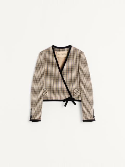Valentino SHORT HOUNDSTOOTH JACKET