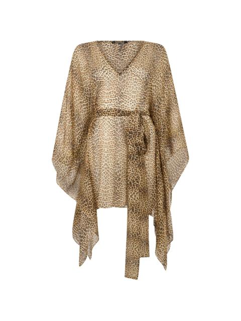 Roberto Cavalli Roberto Cavalli Leopard Print Tie Beachwear