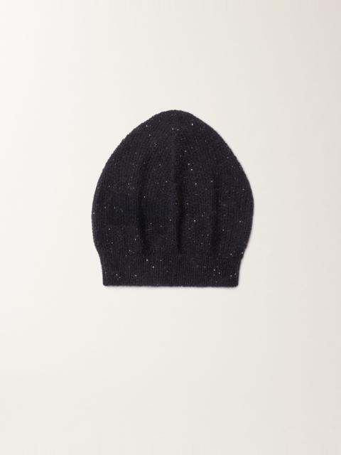 FABIANA FILIPPI Mohair beanie with micro sequins