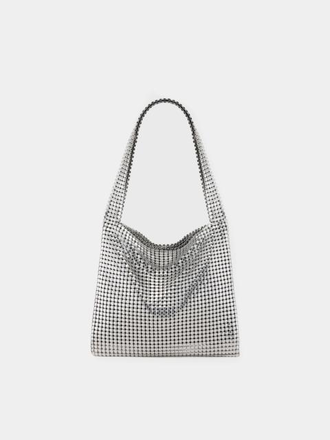 rabanne SILVER PIXEL BAG