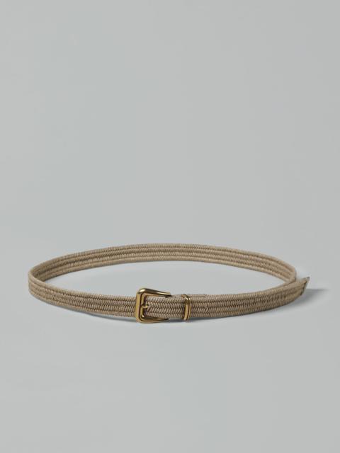 Rustic braided linen belt