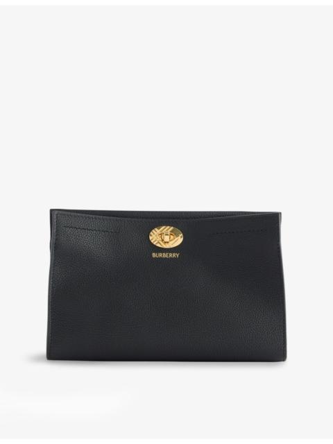 Burberry Cotswolds Grained Leather Pouch