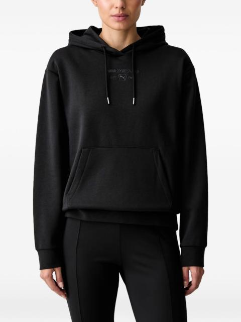 PUMA logo-embroidered hoodie
