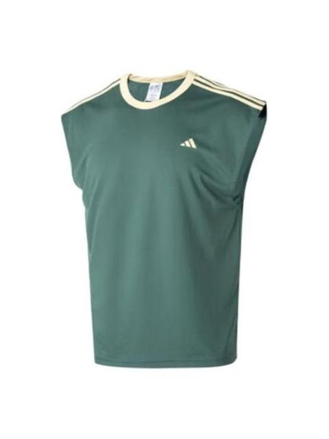 adidas Basketball All-World Sleeveless Tee 'Green' IN2574