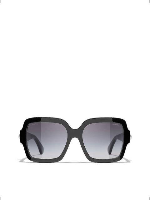 CH5479 oversized square-frame acetate sunglasses