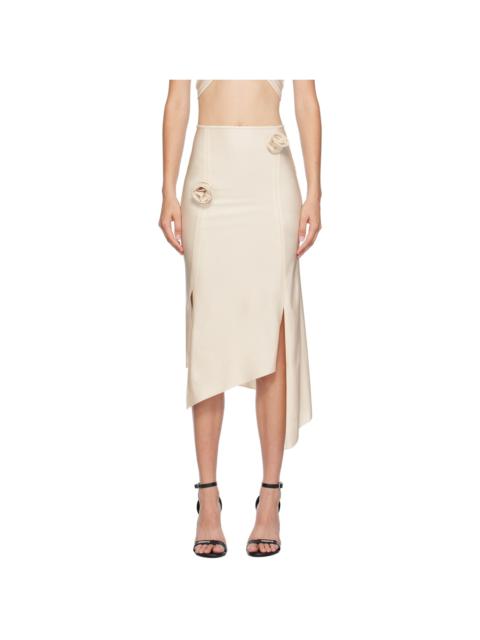 COPERNI Off-White Flower Midi Skirt