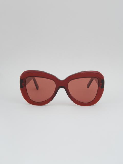Marni BURGUNDY ACETATE ELEPHANT ISLAND SUNGLASSES