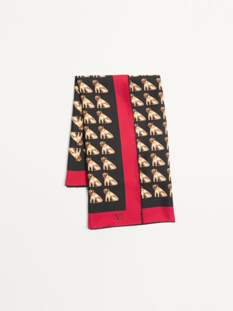 Valentino PETIT CHARLES SILK SCARF
