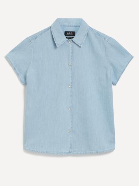 A.P.C. Marin Short-Sleeve Denim Shirt