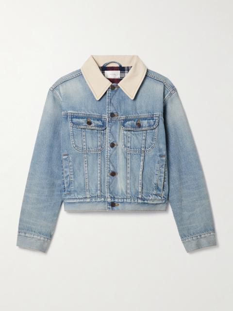 The Row Joras Twill-trimmed Denim Jacket