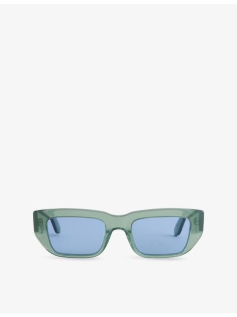 RETROSUPERFUTURE Ra Sage Rectangular-Frame Acetate Sunglasses