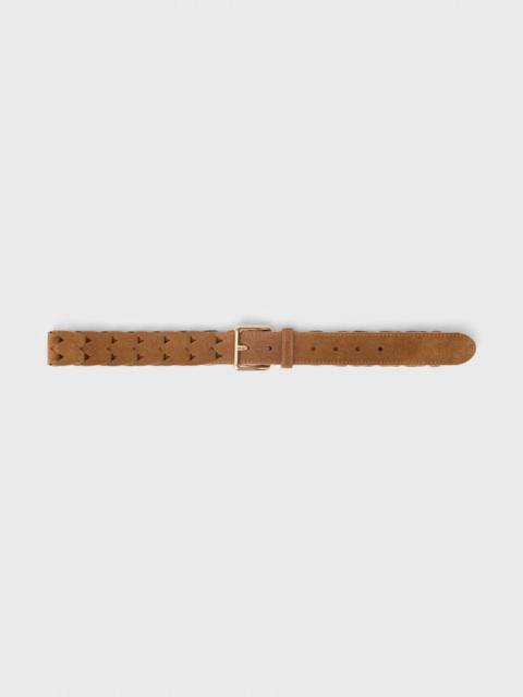 maje Braided suede belt