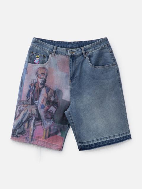 KidSuper PAINTED PANELED SHORTS