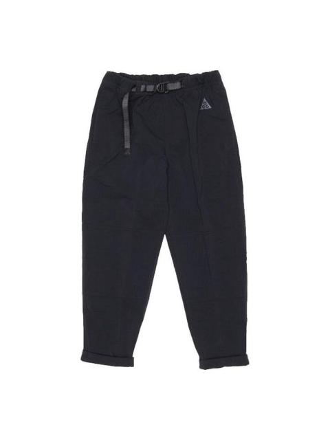 Nike Men's Nike ACG Solid Color Splicing Belt Waterproof Breathable Athleisure Casual Sports Pants Autumn