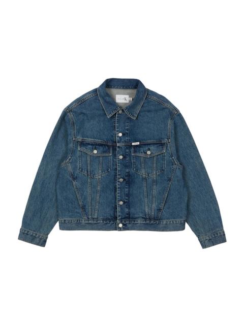 PALACE Palace CK1 Relaxed Trucker Denim Jacket Tinted Sandstone Indigo