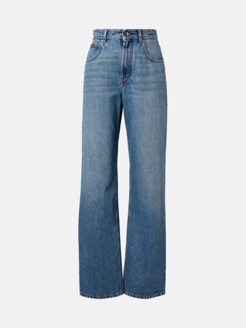 Tod's High-rise wide-leg jeans